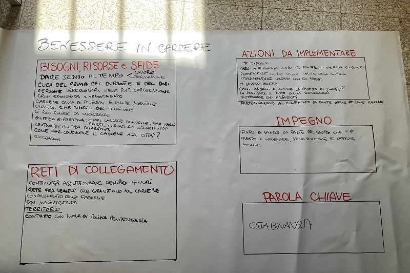 Foto tavolo carcere