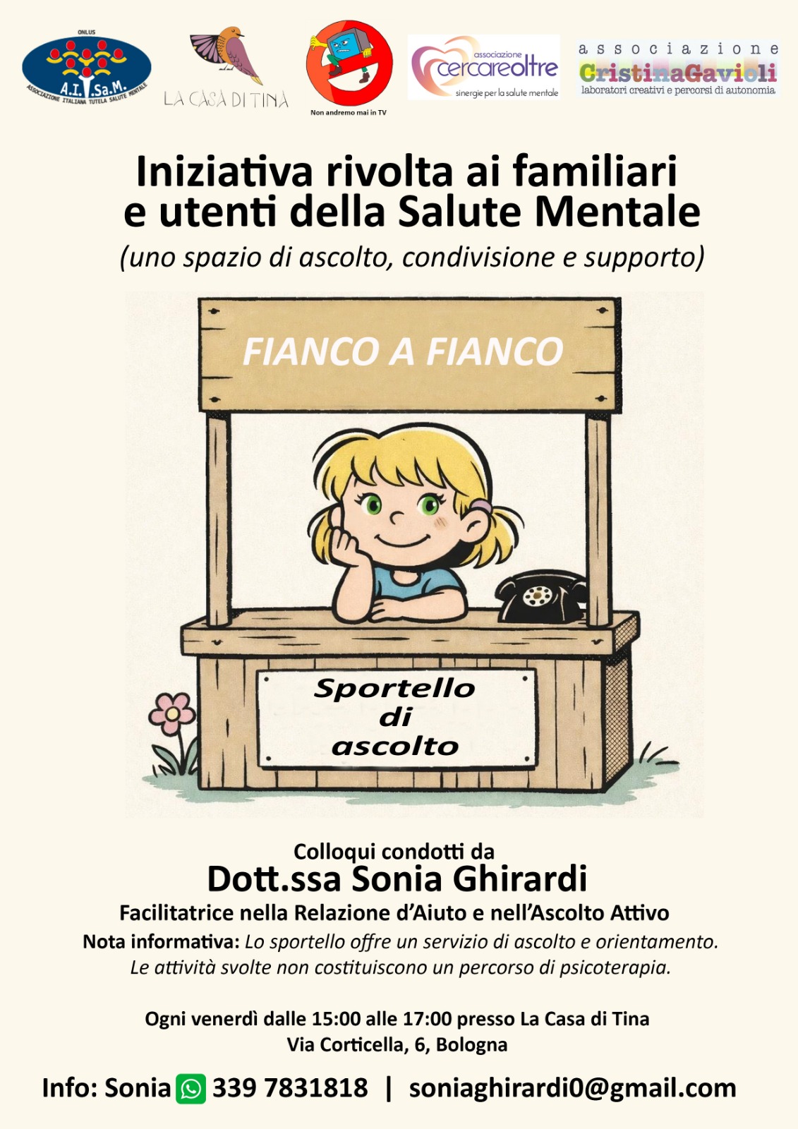 Volantino sportello di ascolto