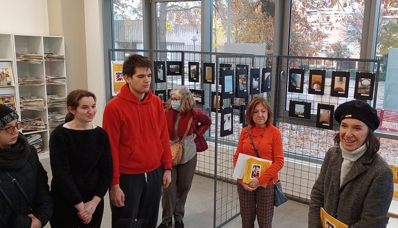 Inaugurazione della Mostra con i ragazzi, Catia...