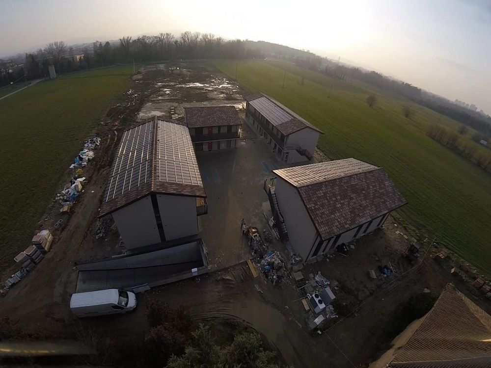 Vista dall'alto del cohousing