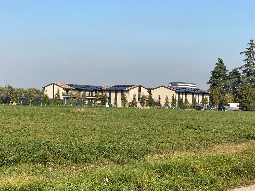 Vista delle case del cohousing