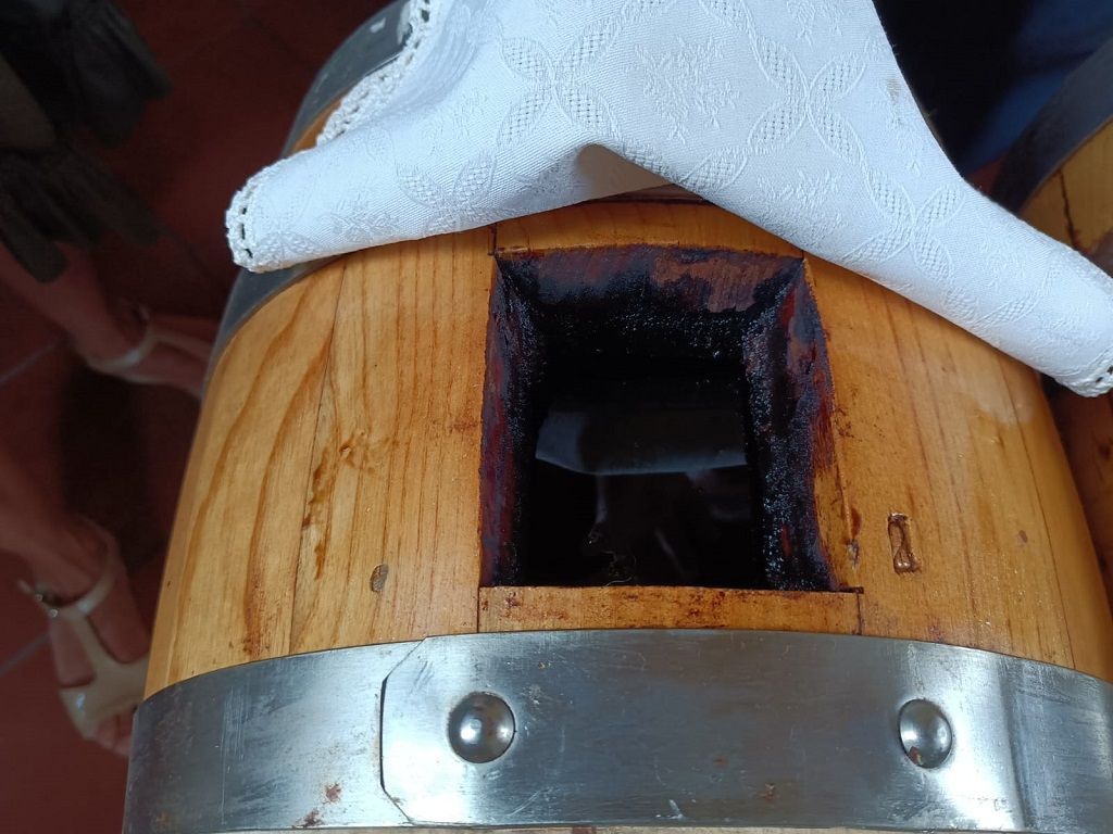 L'apertura superiore delle botti