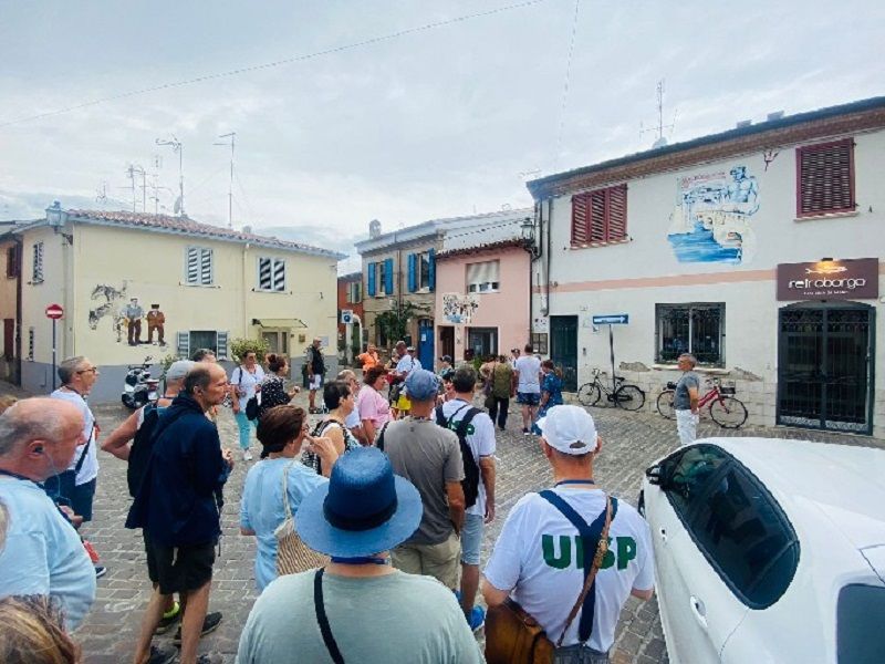 La gita a Rimini, una sosta in piazza