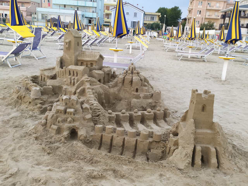 Un bellissimo castello di sabbia