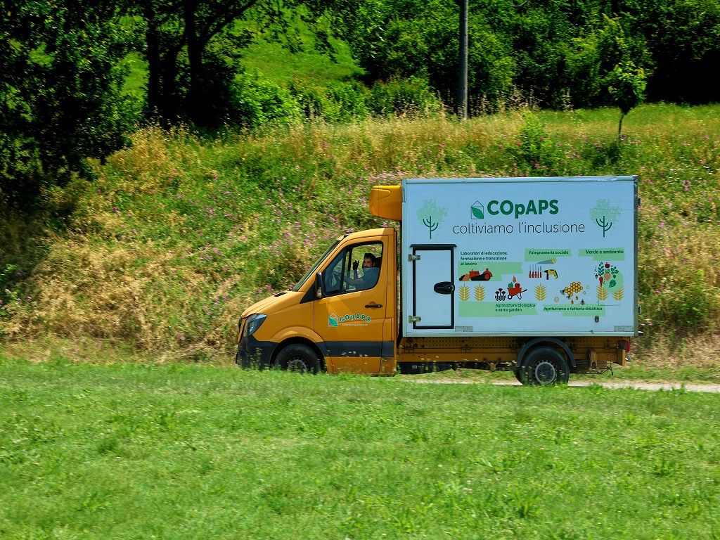 Uno dei furgoni di Copaps