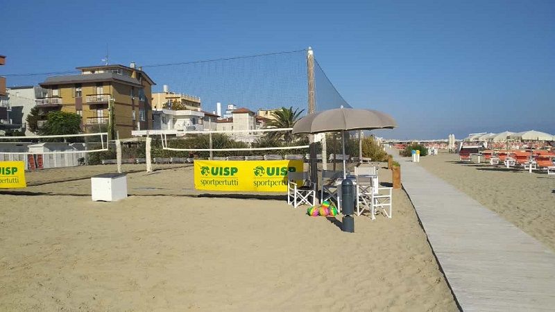 Il punto di incontro della UISP in spiaggia