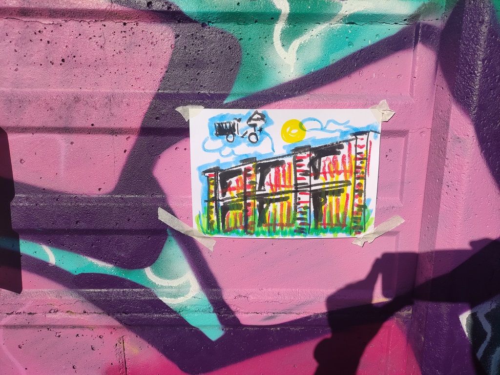 Un disegno realizzato al DumBO