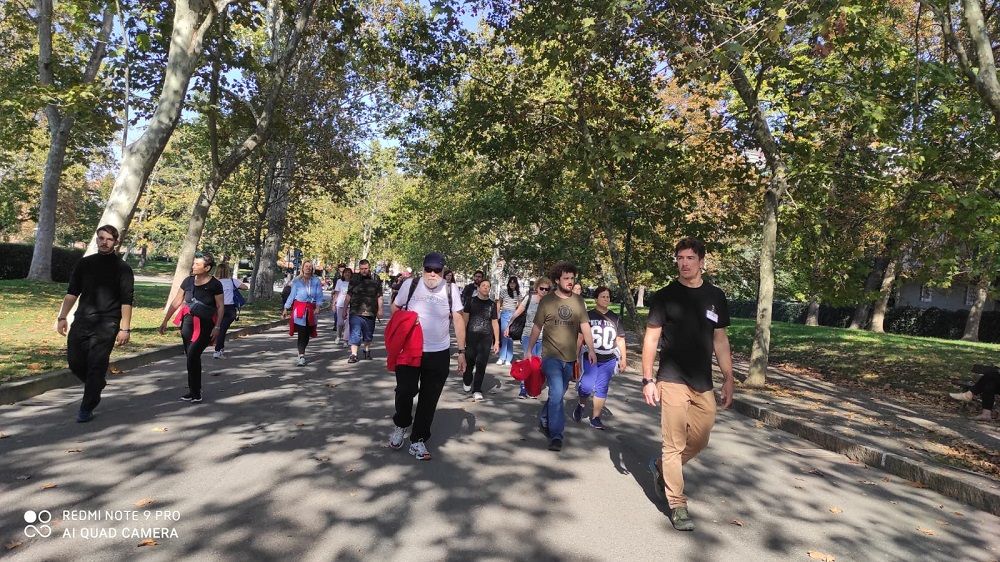 La passeggiata ai giardiini Margherita per il t...