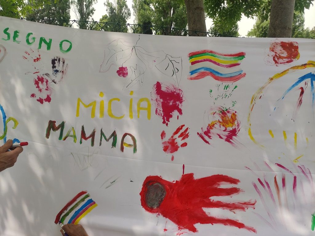 Striscione per dar spazio alla creatività